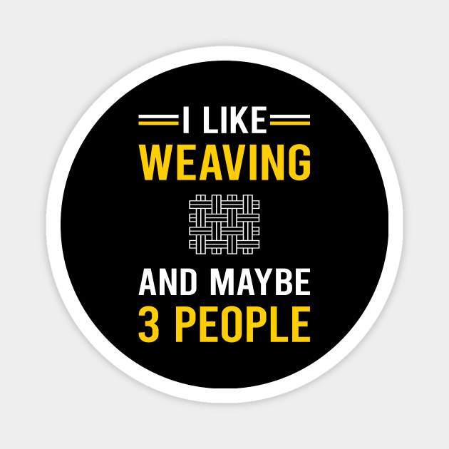 3 People Weaving Weaver Magnet by Good Day